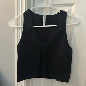 Black athleta cropped tank
